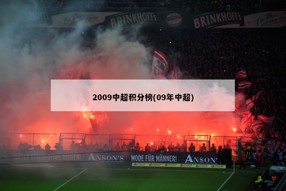 2009中超积分榜(09年中超)
