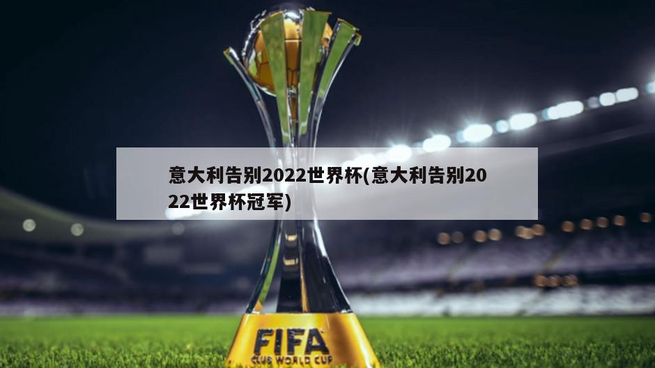 意大利告别2022世界杯(意大利告别2022世界杯冠军)